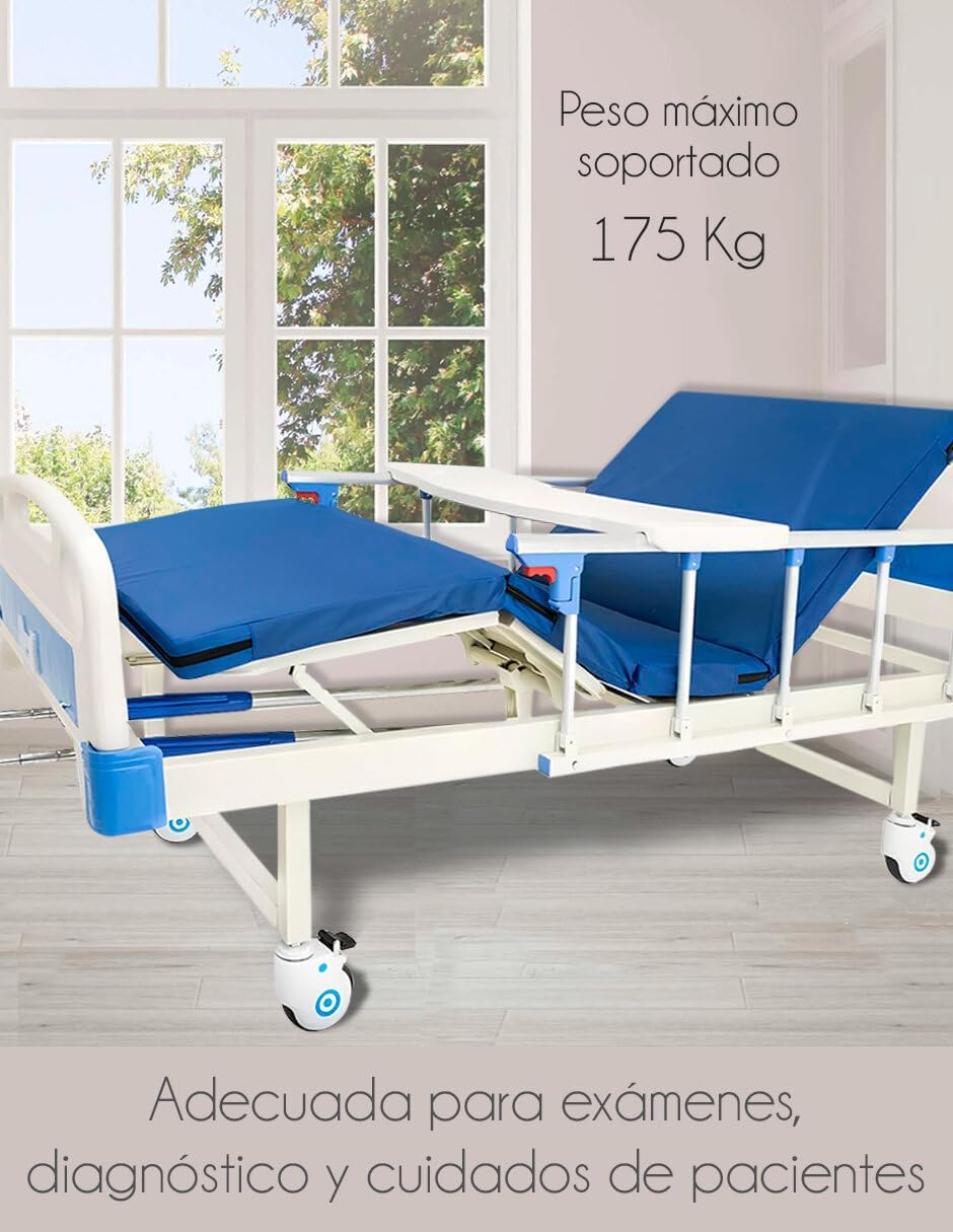 Cama hospitalaria - peso máximo soportado 175 kg