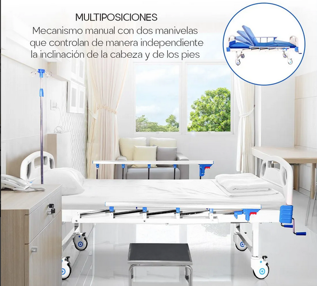 Cama hospitalaria manual para renta en Zacatecas
